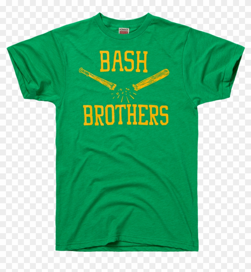 Homage Oakland A's Bash Brothers Baseball T-shirt - Ridin Bulls And Punchin Fools #1321411