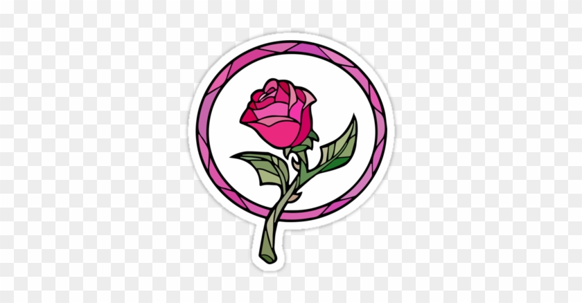 Stained Glass Clipart Rose Beauty And The Beast Rose Glass Free Transparent Png Clipart Images Download