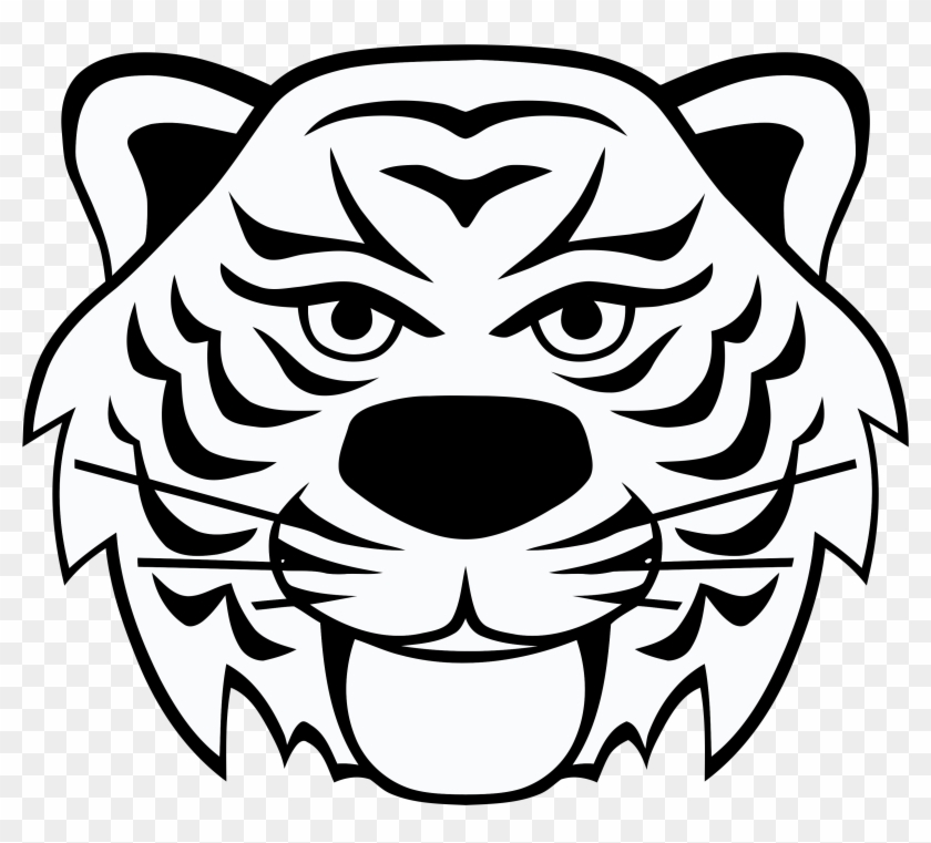 Tenny Logos - Black And White Tiger Face Logo Png - Full Size PNG ...