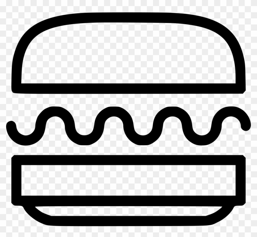 Hamburger Comments - Burger Line Icon Png #1325078