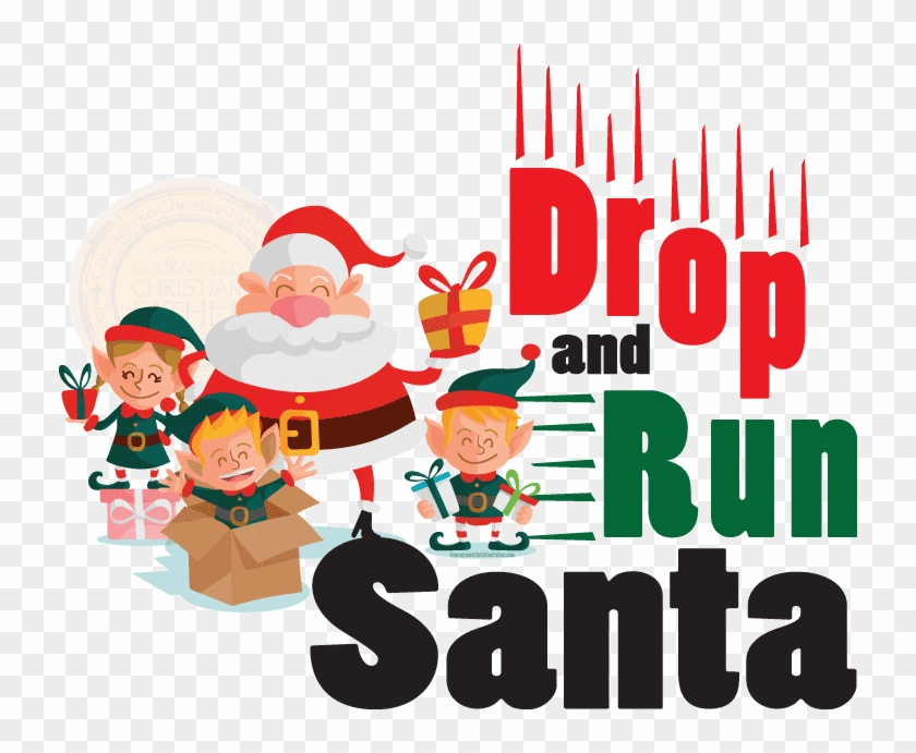 Drop And Run Santa - Santa Claus #1326871