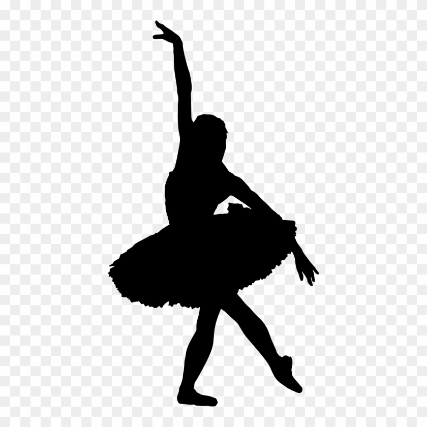 Medium Image - Ballerina Black Silhouette Png - Free Transparent PNG ...