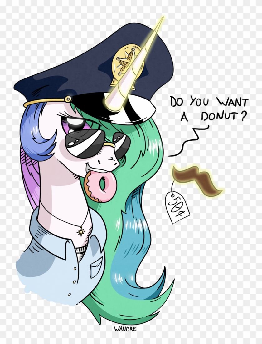 Want A Donut By Wandrevieira1994 - Discord And Celestia Cops #1331136