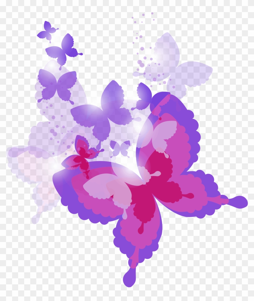 Pink Butterfly Clipart Png - Free Transparent PNG Clipart Images Download