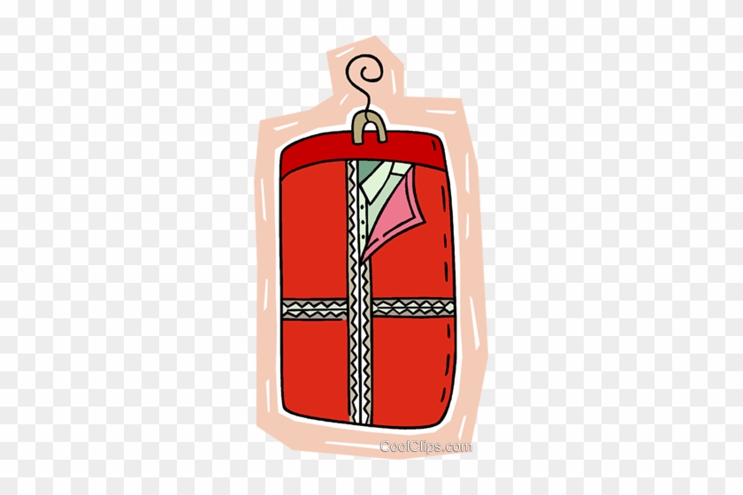 Garment Bag Royalty Free Vector Clip Art Illustration - Garment Bag Royalty Free Vector Clip Art Illustration #1333449