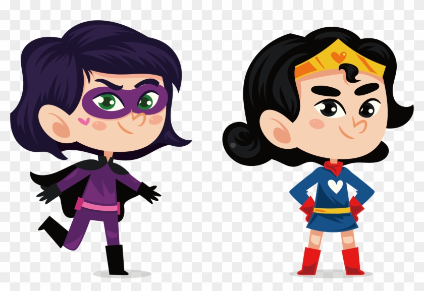 Diana Prince Superhero Cartoon - Sdgs Kids Avengers #1333574