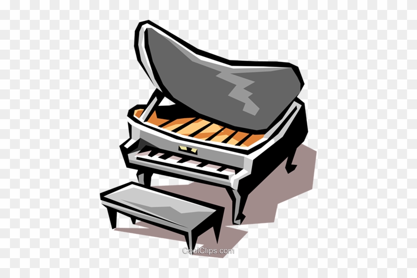 Grand Piano Royalty Free Vector Clip Art Illustration - Klavier Zeichnung #1333998