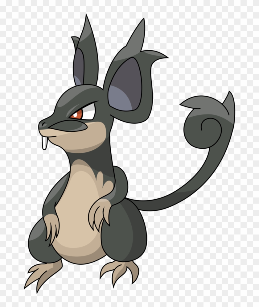 Pokemon Alola Raticate Images Pokemon Images - Ratata Alola Png #1334911