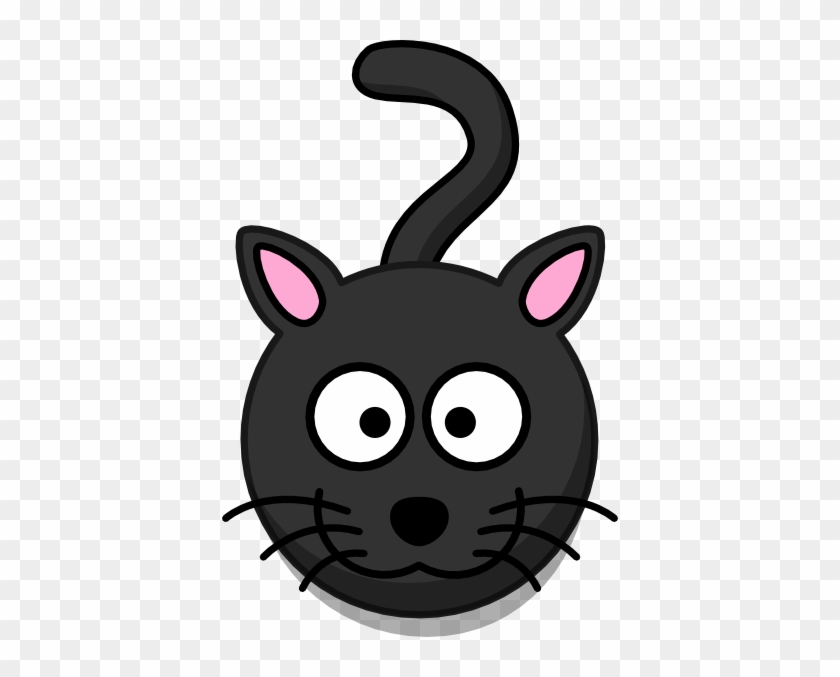 Black Cat Head And Shadow Clip Art At Clker Black Cat Face