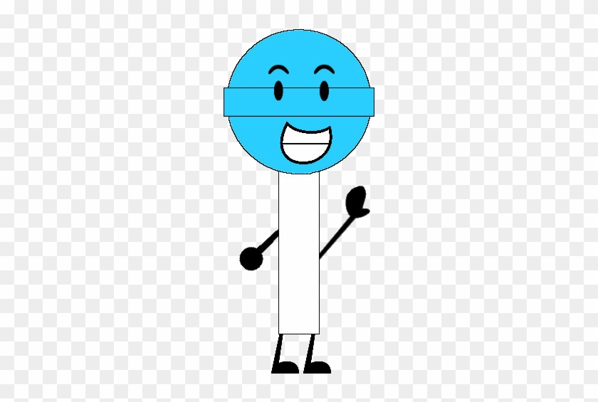 Blue Raspberry Lollipop - Smiley #1337037