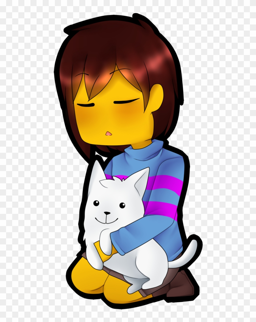 Frisk N Annoying Dog By Shadowd-blocky - Cartoon #1337050