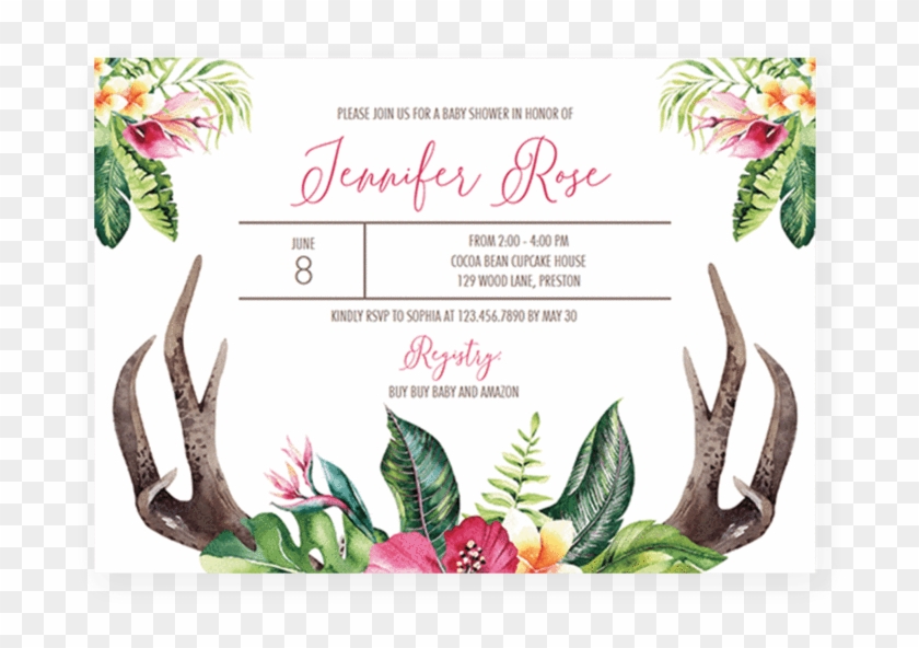 Bohemian Girl Baby Shower Invite Template By Littlesizzle Boho