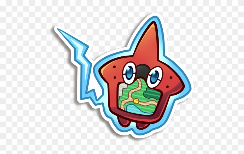 Rotom Dex Vinyl Sticker - Rotom Pokemon #1337848