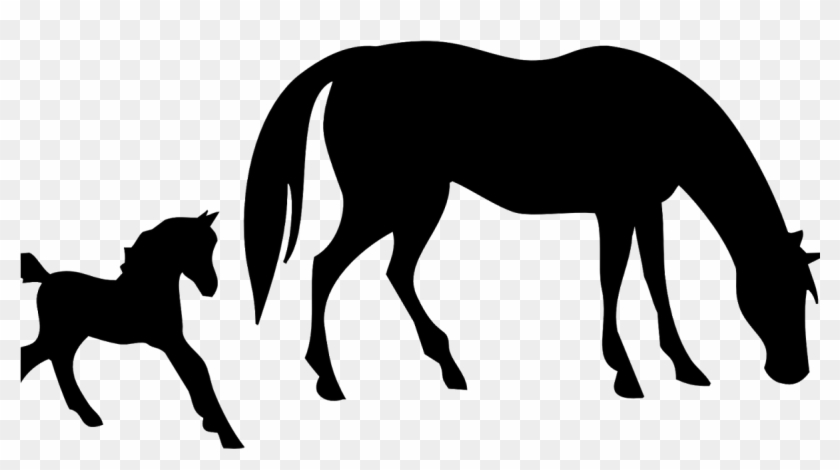 Free Mare And Foal Horse Clipart ~ Everything Horse - Horse Silhouette #1338452