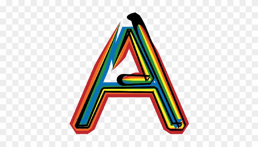 Letter A Clipart - Letter A Colorful Clipart #1339349