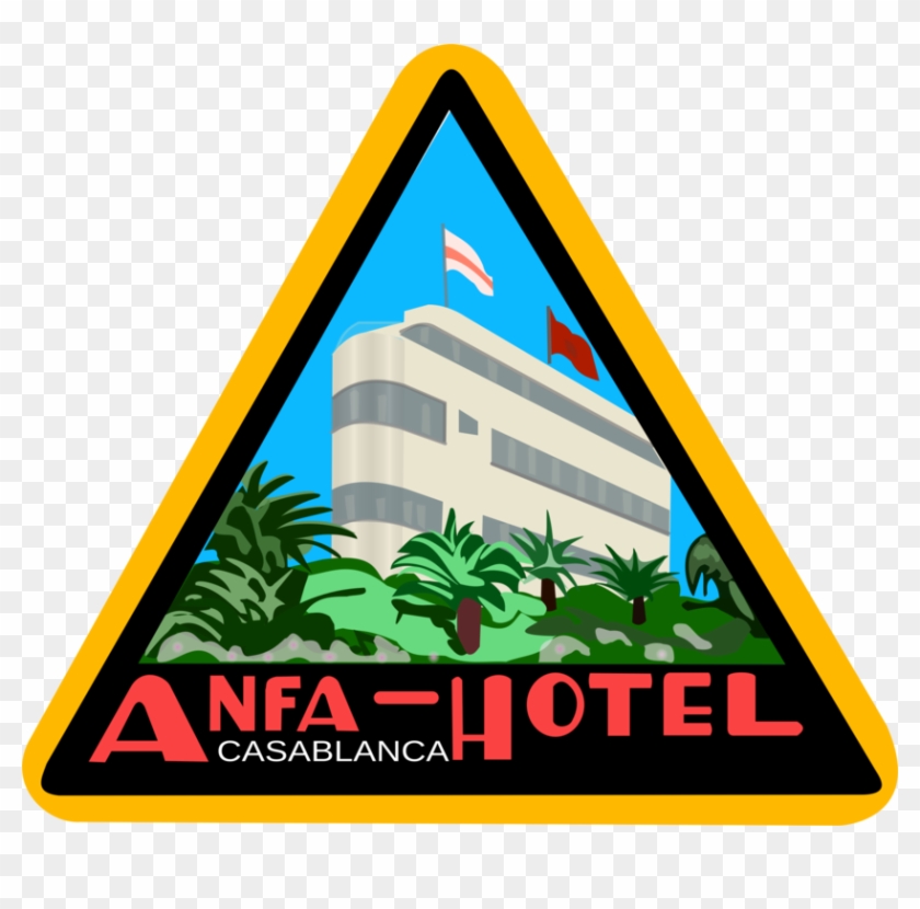 Sticker Casablanca Hotel Label Advertising - Sticker Hotel #1339941