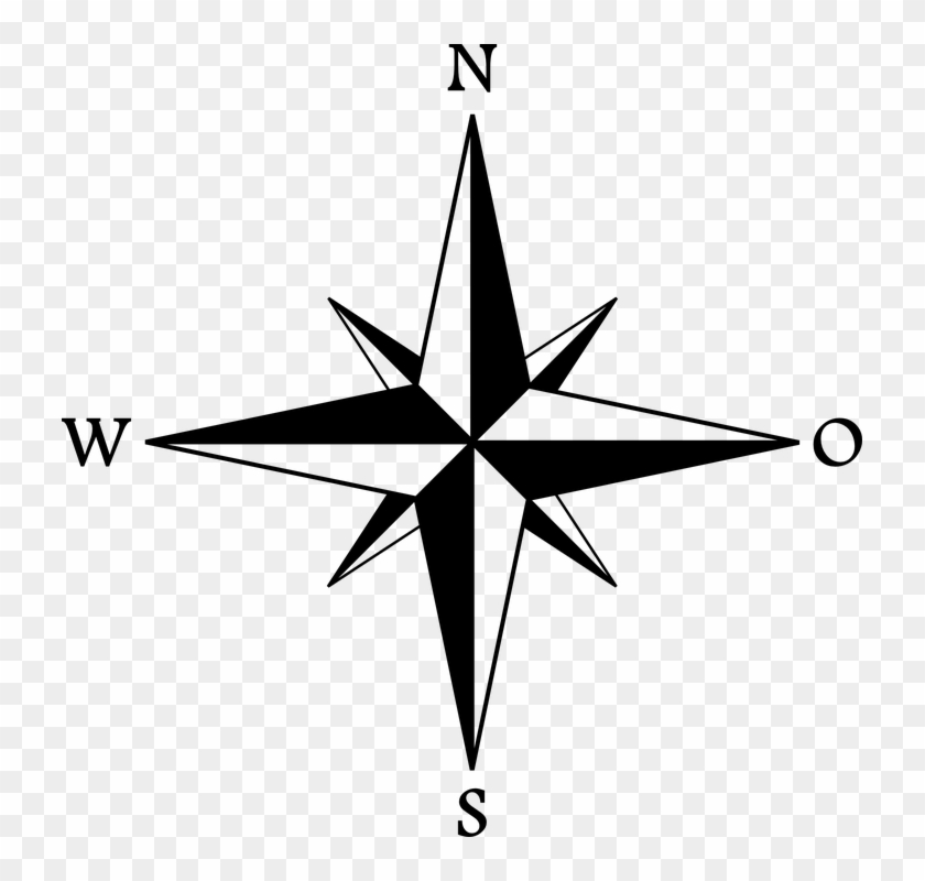 Wind Rose Compass Rose Cardinal Direction - Rosa Dos Ventos Png - Free ...