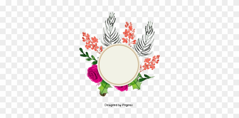 Vector Floral Border, Hd, Vector, Spring Flowers Png - Vector Graphics #1340568