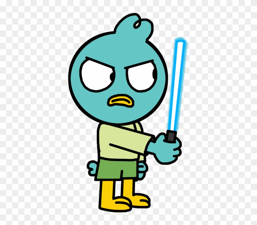 Harvey Beaks With Lightsaber By Marcospower1996 - Harvey Beaks Star Wars #209016