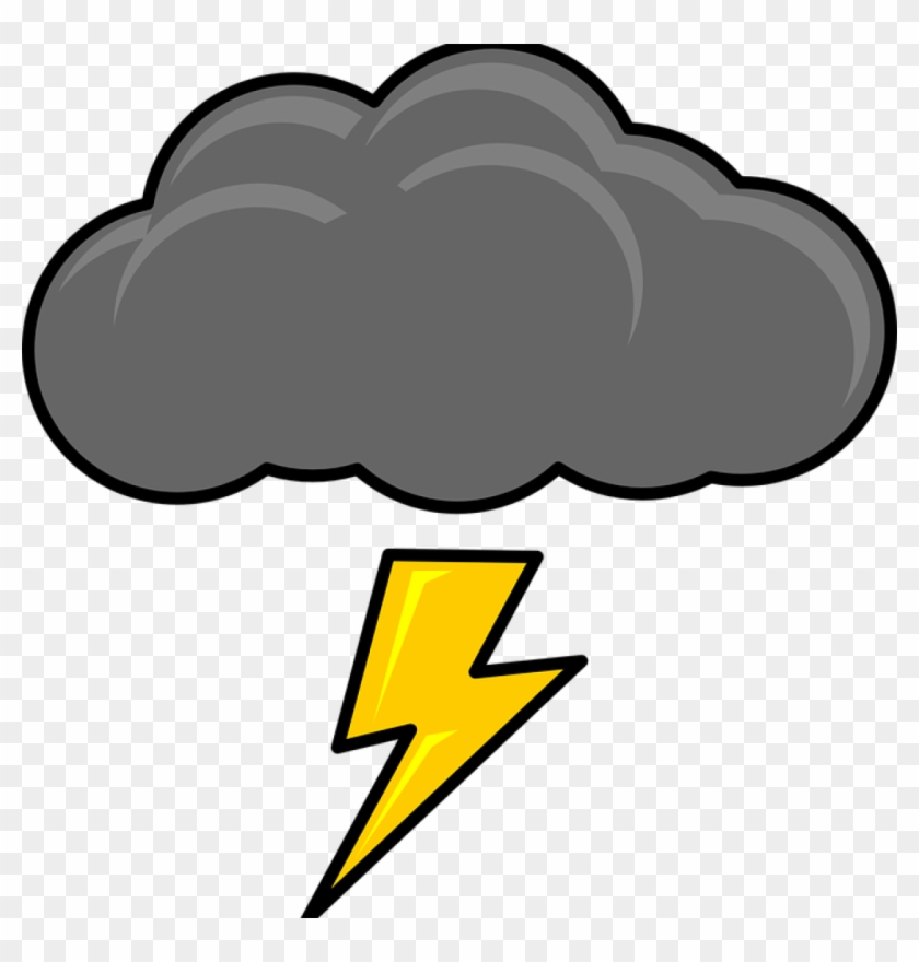 Storm Cloud Clipart Thundercloud Cloud Storm Free Vector - Thunder Clip