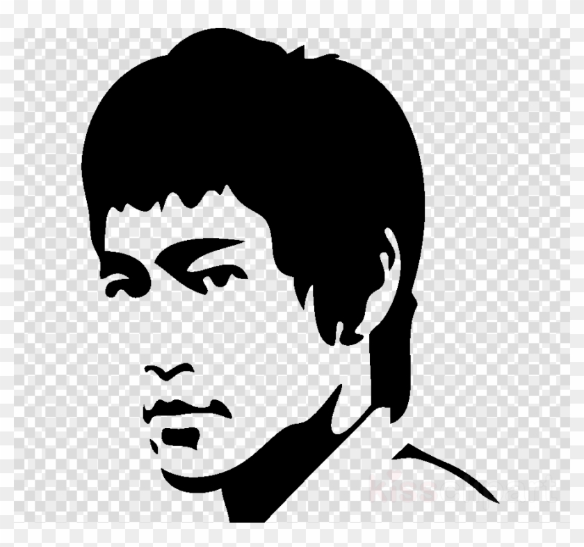 bruce lee silhouette vector