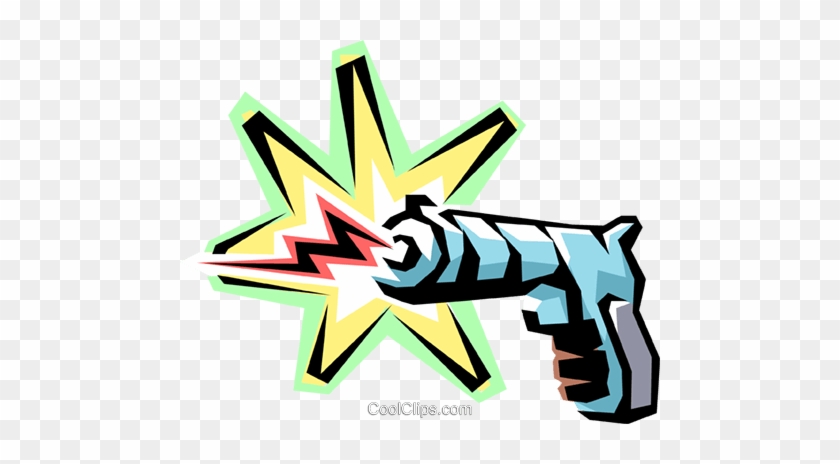 Toy Laser Gun Royalty Free Vector Clip Art Illustration - Illustration #1347658