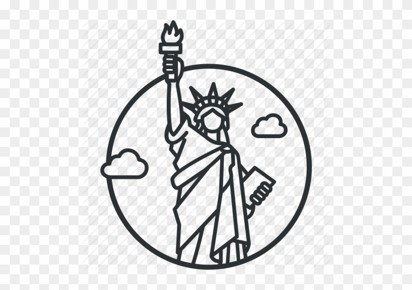 Statue Of Liberty Line Art #1349301