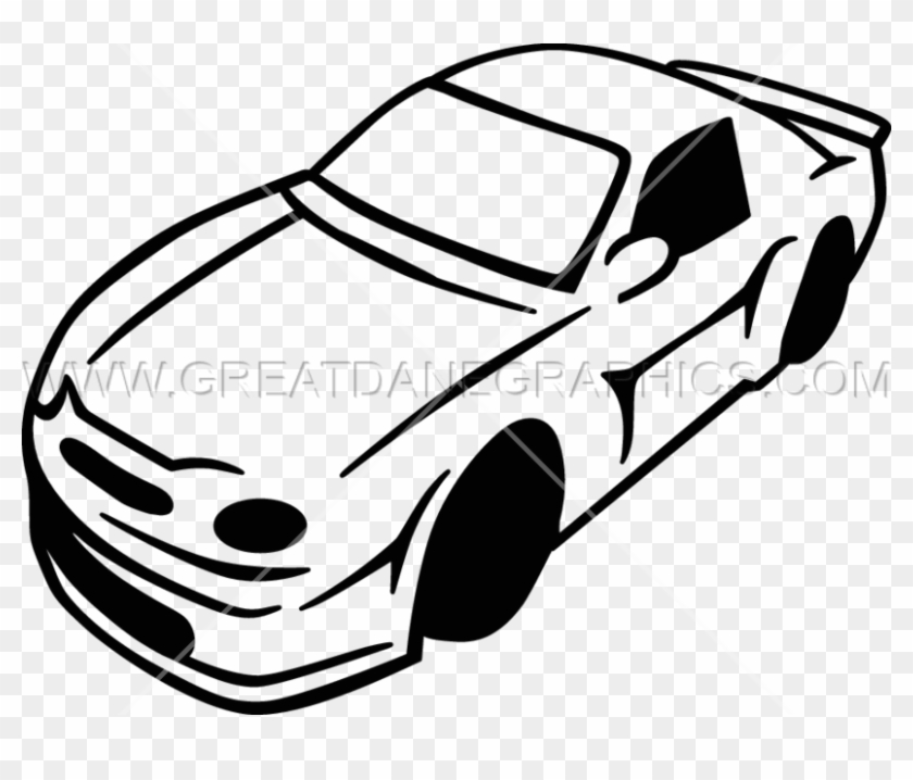 black and white race car clip art