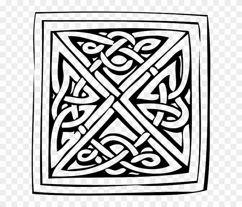 Celtic Knots Coloring Book Clipart Celtic Knot Ornament - Celtic Knots Coloring Book #1353804