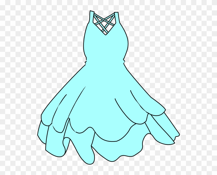 Dress Clip Art - Blue Dresses Clipart #1353883