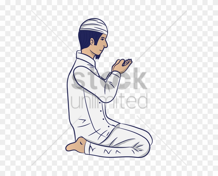 Download Muslim Man Working Catoon Clipart Clip Art - Muslim Male Cartoon Praying #1354333