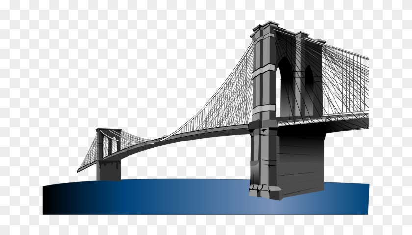 Clipart - Brooklyn Bridge - Transparent Background Brooklyn Bridge Png #1354658