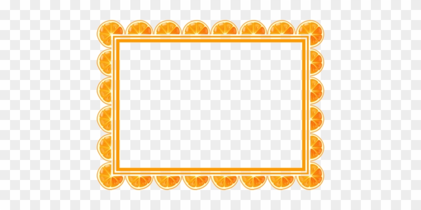 Orange Picture Frames Film Frame Encapsulated Postscript - Orange Frame Clipart #1356386