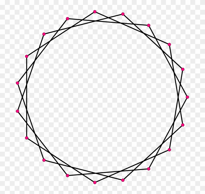 Regular Star Polygon 19-3 - Star Polygon 16 3 #1356583