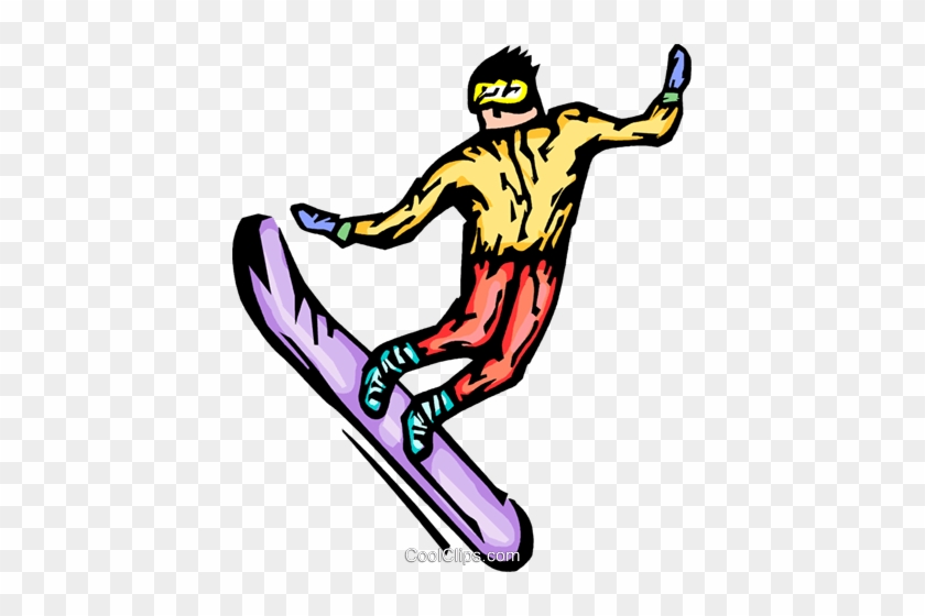 Snowboarder Royalty Free Vector Clip Art Illustration - Snowboarder Royalty Free Vector Clip Art Illustration #1356664