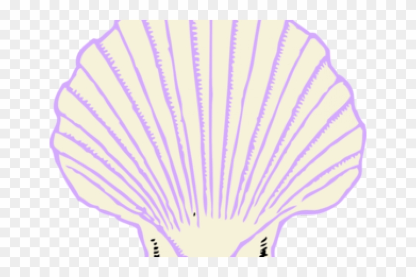 Lavender Clipart Seashell - Shell Clip Art #1356699