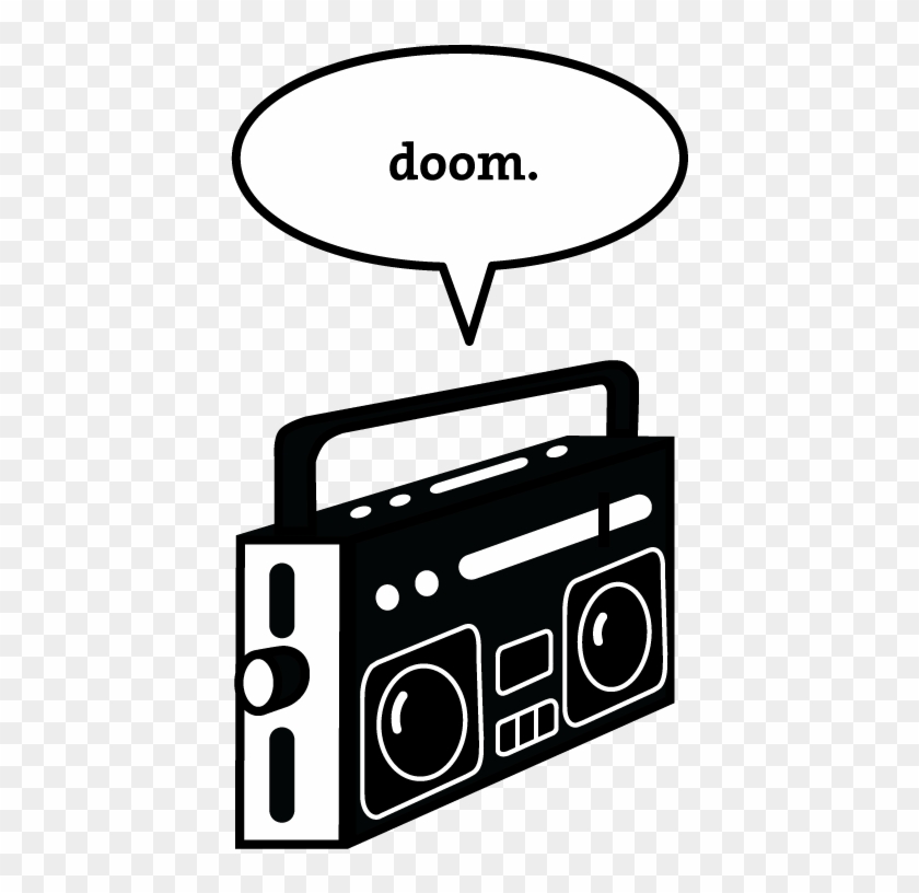 Clipart Royalty Free Stock Boombox Clipart Classic - Illustration #1358304
