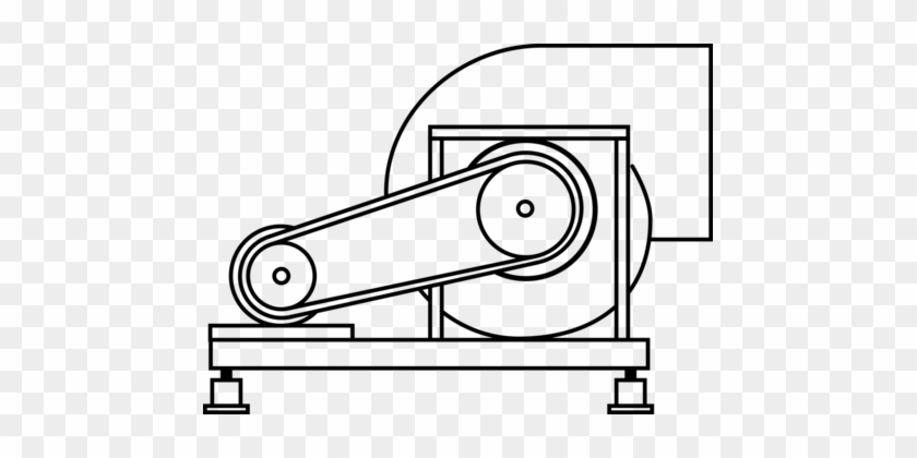 Computer Icons Air Handler Fan Diagram Copyright - Ahu Fan Clip Art #1359159