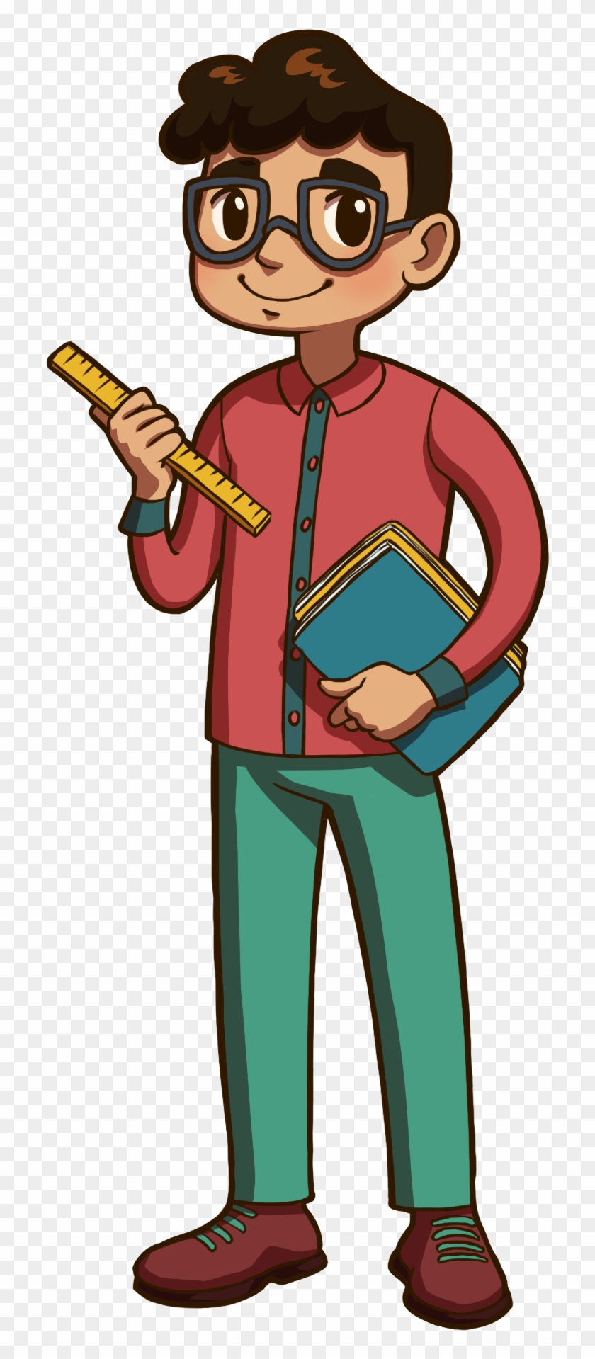 Jordan Character Teacher - Cartoon - Free Transparent PNG Clipart Images  Download