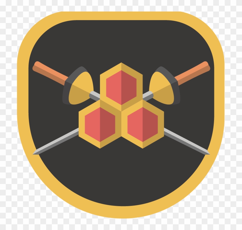 In This Variation, I Positioned The Honeycomb Pattern - Emblem #1360234