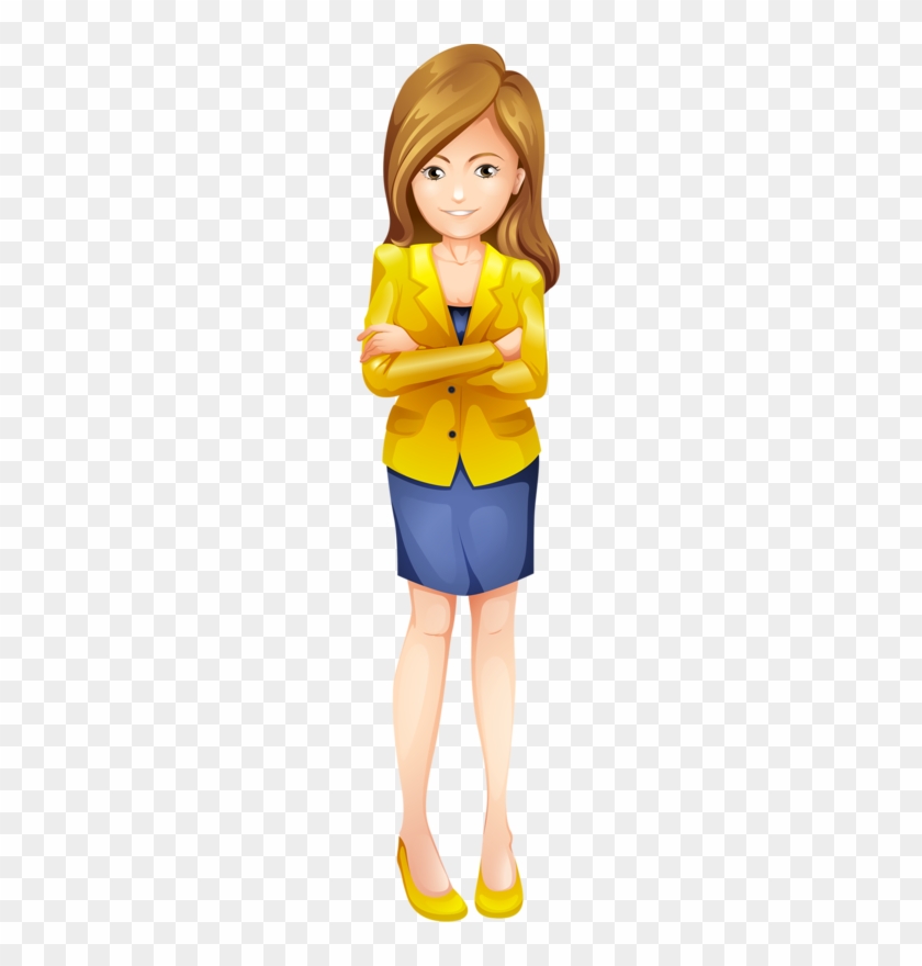 Maestra, Profesora, Mujer De Negocios, Secretaria Cartoon - Business Woman Animation Png #1360252