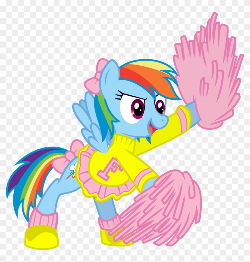 Cheerleader Rainbow Dash By Yetioner - Cheerleader Rainbow Dash #214453