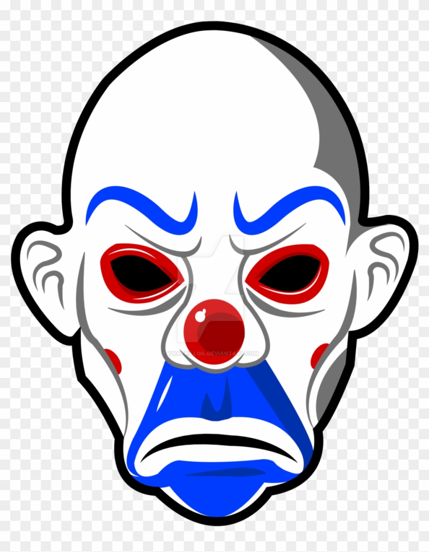 Joker Clown Mask By Thatrillgil Dark Knight Joker Symbol Free Transparent Png Clipart Images Download