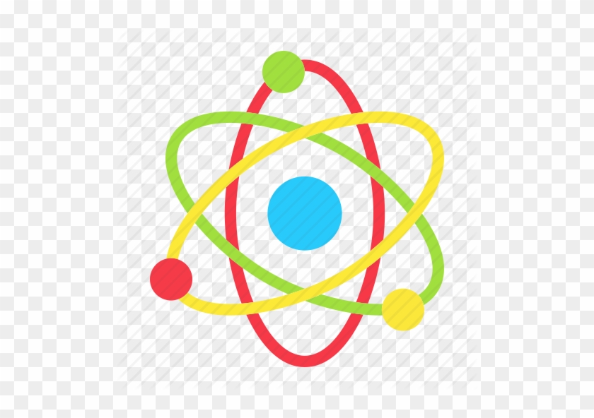 Molecule Clipart Nucleus - Vector Flat Icon Atom #1363420