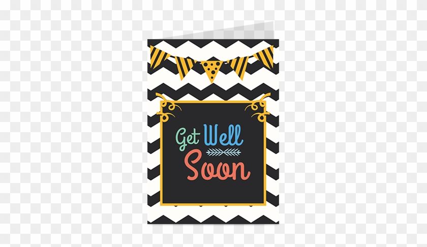Customized Get Well Soon In Black Greeting Card - Marmont Hill Mh-fmkit-208-c-60 40 Inch X 60 Inch Spoon #1363535