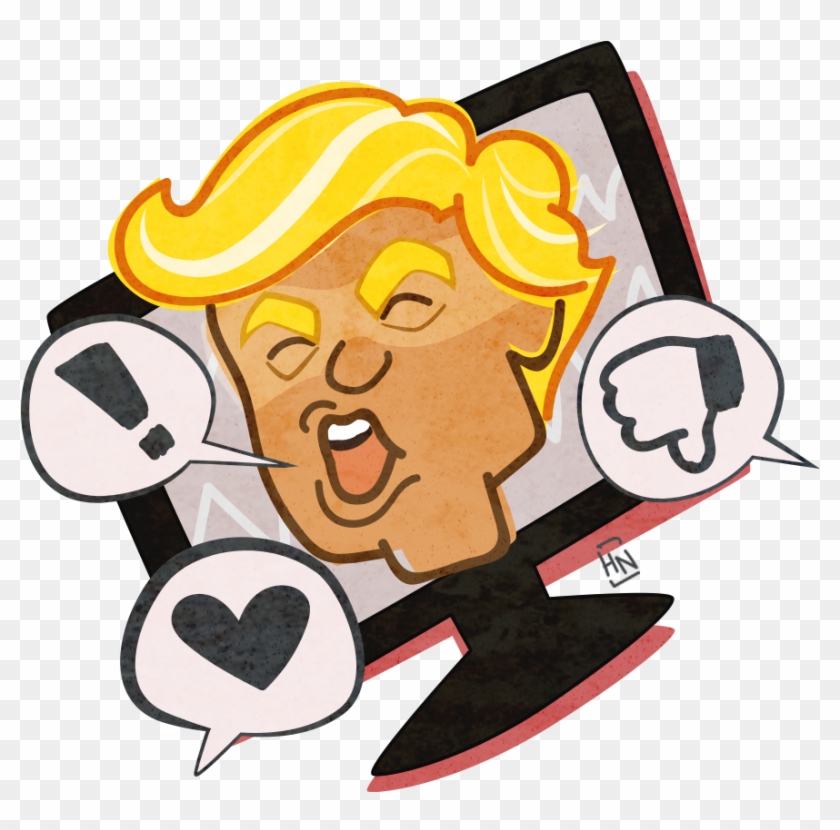 A Dive Into Cognitive Bias And Trump - Cartoon - Free Transparent PNG ...