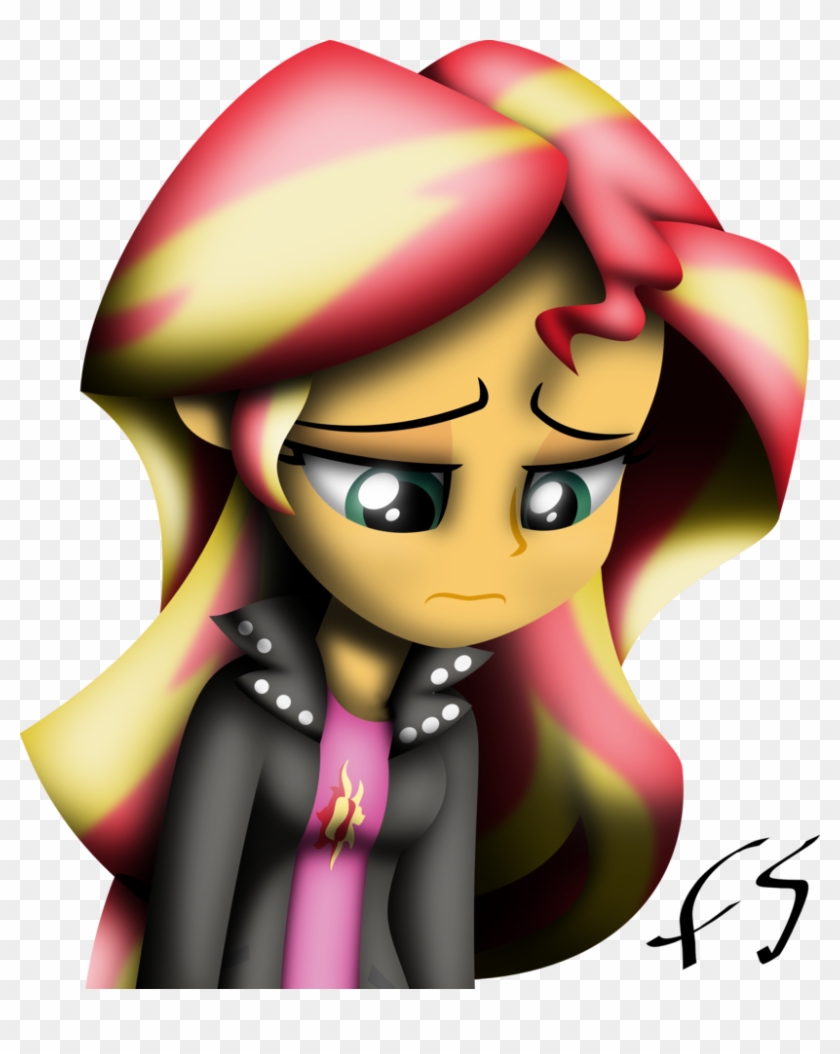 Crying Clipart Upset Student - Sunset Shimmer #1364390