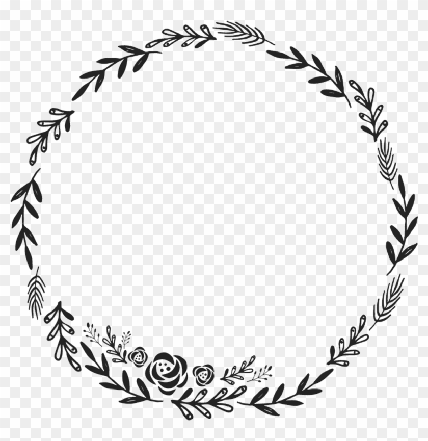 Border Frame Wreath Circle Round Fleaves Floralwreath - Floral Wreath  Clipart Transparent Background - Free Transparent PNG Clipart Images  Download