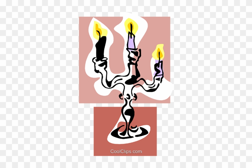 Candelabra Royalty Free Vector Clip Art Illustration - Illustration #1366285