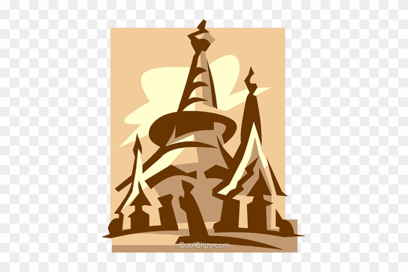 Dragon Pagoda, Rangoon Burma Royalty Free Vector Clip - Yangon #1368265